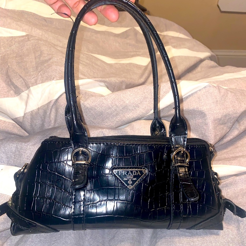 Prada leather hangbag